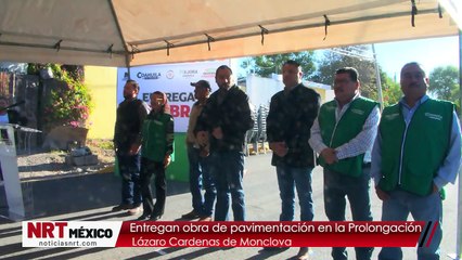 Entregan obra de pavimentación en la Prolongación Lázaro Cardenas de Monclova