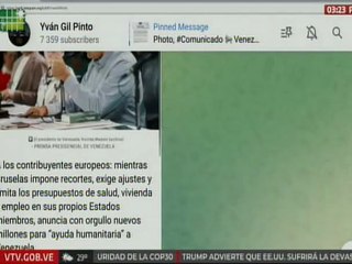 Canciller Yván Gil: ¡Basta de corrupción y falsos pretextos de la Unión Europea!