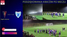 Podziękowania kibiców Floty po meczu z Pogonią II Szczecin