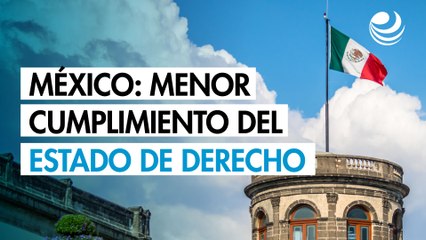 México, entre los países con menor cumplimiento del Estado de Derecho