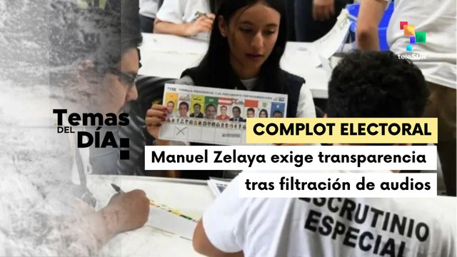 Audios confirman conspiración golpista contra elecciones en Honduras
