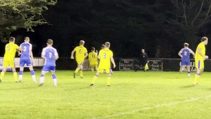 During the Crediton United v Okehampton match, Crediton in blue, video Alan Quick IMG_6784