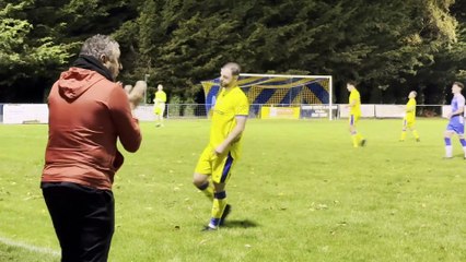 Crediton United in blue playing Okehampton during their Devon derby, video Alan Quick IMG_6771