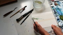 Sarah painting - landscape