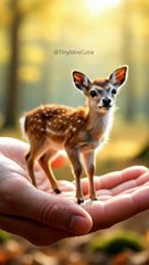 The Softest, Sweetest Little Deer Ever! 🦌💕 #shorts #cuteanimals #animals #adorablechicks #viralvideo