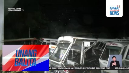 Malakas na hangin at ulan na dulot ng Bagyong Tino, naranasan sa Leyte | Unang Balita