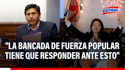 Fuerza Popular debe responder por cámara del Congreso utilizada en mitin de Keiko, señala Quispe