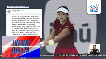 PH tennis player Alex Eala, umakyat sa no. 50 sa WTA Rankings; panibagong career high | Unang Balita