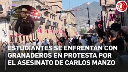 Escalan protestas en Michoacán; estudiantes se manifiestan ante Palacio de Gobierno en Morelia