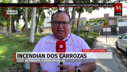 En Baja California, dos carrozas son incendiadas a fuera de una funeraria