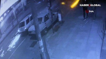 Tekirdağ'da feci kaza kamerada! Motosikletli metrelerce sürüklendi