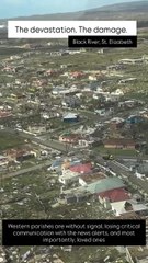 Aerial footage reveals devastation from Hurricane Melissa