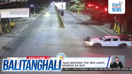 Motorcycle rider na nag-beating the red light, sugatan matapos bumangga sa SUV | Balitanghali