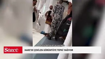 Kabe'de çekilen görüntüye tepki yağıyor