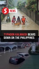 One dead as Typhoon Kalmaegi dumps heavy rains over central Philippines