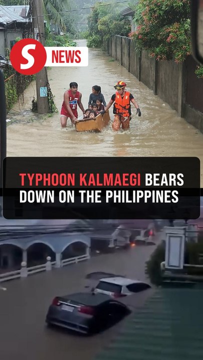 One dead as Typhoon Kalmaegi dumps heavy rains over central Philippines
