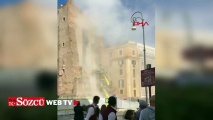 Roma binlerce yıllık tarihi kule çöktü