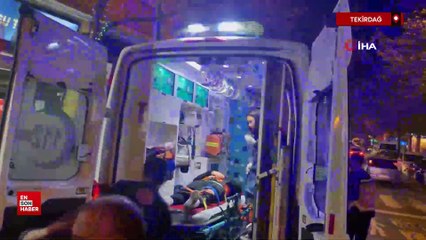 Tekirdağ'da metrelerce sürüklenen motosikletlinin yaptığı kaza kamerada