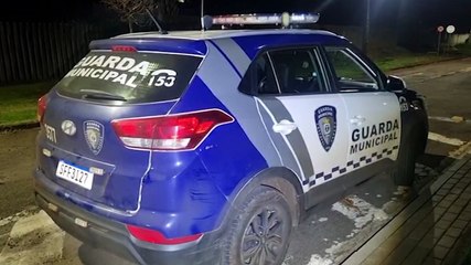 Base da Guarda vira alvo suspeito quebra janelas e foge para parquinho em Cascavel