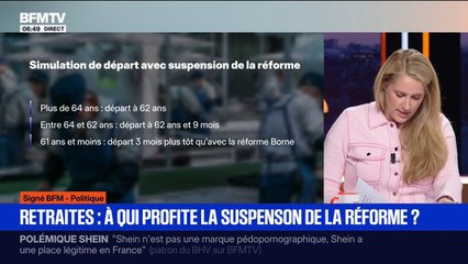 SIGNÉ BFM - À qui profite la suspension de la réforme des retraites?