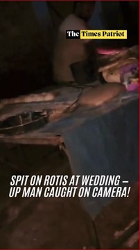 “Disgusting! Man Caught Spitting on Rotis at UP Wedding — Video From Bulandshahr Sparks Outrage!”