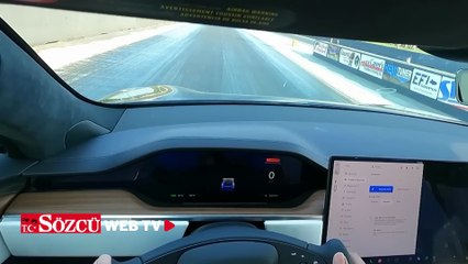 Tesla Plaid'in 0-160 MPH Hız testi