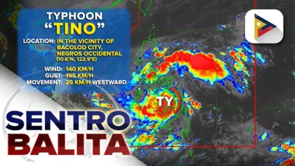 Bagyong #TinoPH, nag-landfall sa ika-apat na pagkakataon sa San Lorenzo, Guimaras; Isa pang bagyo sa labas ng PAR, binabantayan