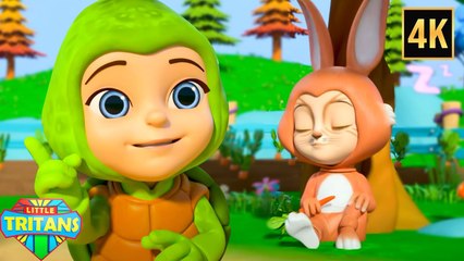 The Hare and The Tortoise Story | Zebra Nursery Rhymes & Kids Songs | Moral Stories for Children