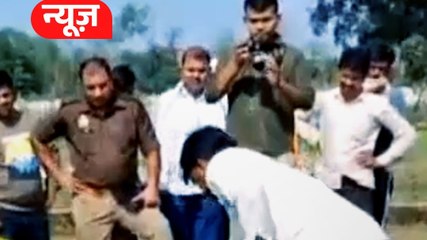 खेत में लाश दबी होने की सूचना पर पहुंची पुलिस, खुदाई की तो म‍िला कुत्ते का शव