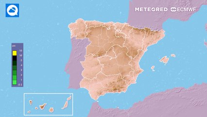 La parte fría postfrontal de la vaguada traerá las primeras nevadas