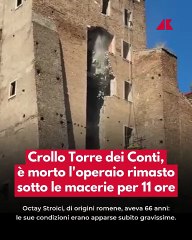 Roma, crollo Torre dei Conti: morto Octay Stroici