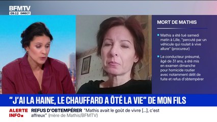 Refus d'obtempérer à Lille: "On a les informations au compte-gouttes", détaille Laetitia, la mère de Mathis, sur le suivi de la procédure