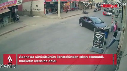 Kaldırımda yürüyen vatandaş hayatının şokunu yaşadı! Üzerine gelen...