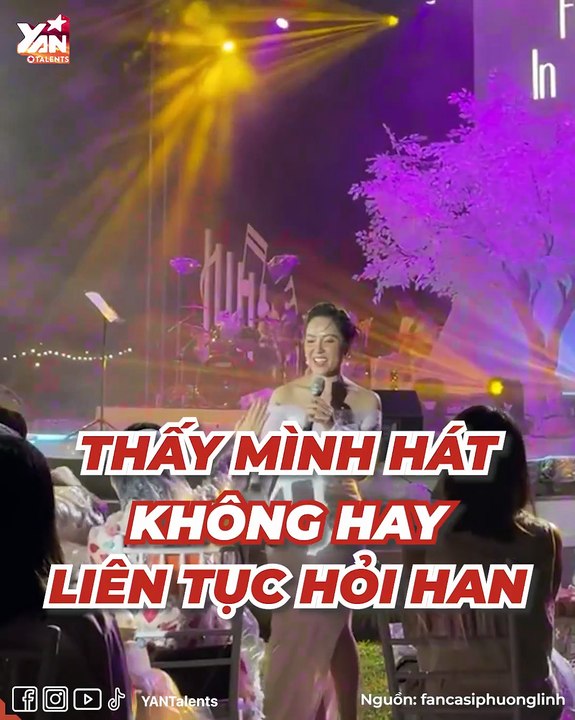 Phương Linh liên tục hỏi thăm cô chú lớn tuổi khi đi show