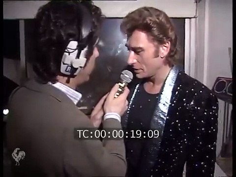 Johnny Hallyday 1985 – Dernière du Zénith : Rushs Pathé Sygma avec Sheila, Eddy Mitchell & Jean-Paul Belmondo