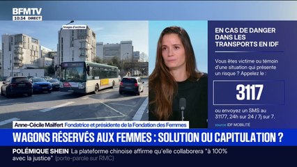 Agresseurs: "Il faut que ce soit eux qu'on exclue et pas les femmes", déclare Anne-Cécile Malfert, présidente de la Fondation des Femmes