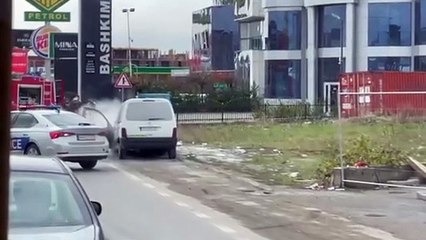 Digjet një automjet në Çagllavicë