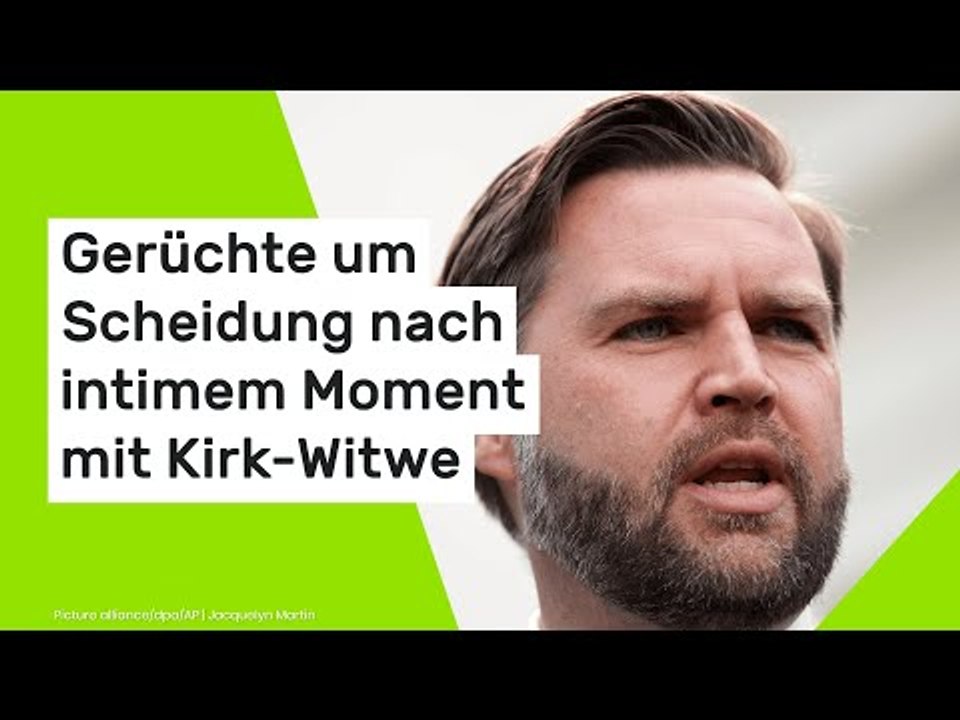J.D. Vance: Gerüchte um Scheidung nach intimem Moment mit Kirk-Witwe Erika
