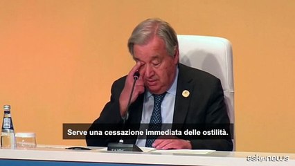 Guterres: Fermare le armi in Sudan, stop a violazioni tregua a Gaza