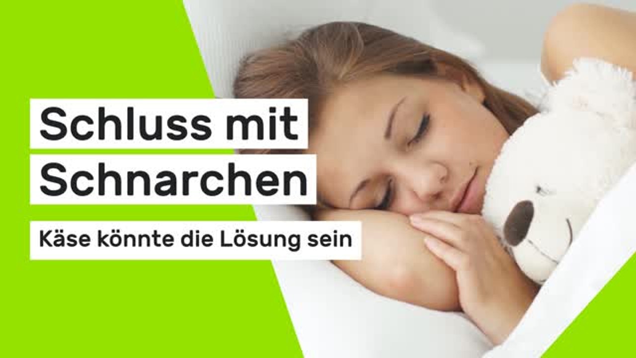 Nie mehr Schlafapnoe: Schluss mit Schnarchen - Käse könnte die Lösung sein