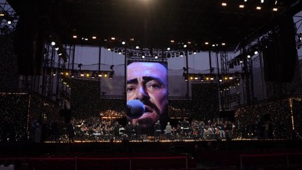 "Pavarotti 90", il concerto su Canale 5 in prima serata: il backstage