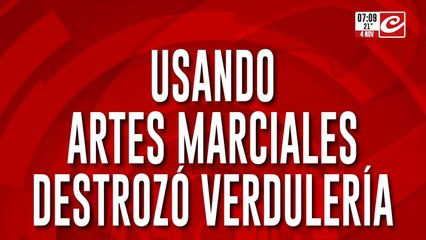 Insólito: destrozó vidriera de una verdulería... ¡para robar dos kilos de bananas!