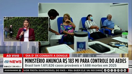 Ministério da Saúde faz Dia D contra a dengue com 1,6 milhão de casos em 2025