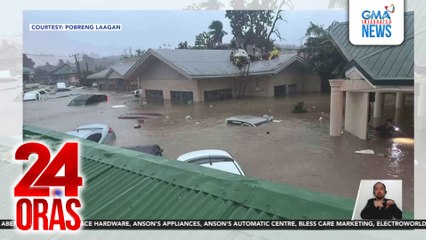 Malaking bahagi ng lungsod, binaha; maraming naghintay ng rescue sa mga bubong | 24 Oras