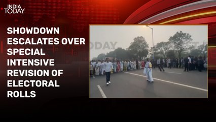 Mamata Banerjee leads massive protest against SIR exercise in Bengal