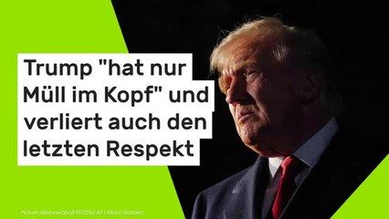 Präsidenten-Vertrauter zieht Bilanz: Donald Trump "hat nur Müll im Kopf" und verliert auch den letzten Respekt
