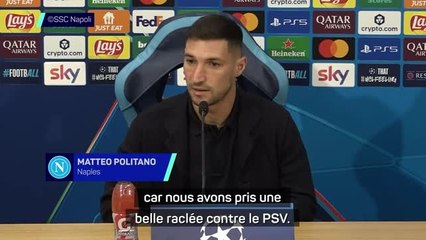 Naples - Politano : “Se rappeler de la belle raclée prise contre le PSV pour se donner à 100%”