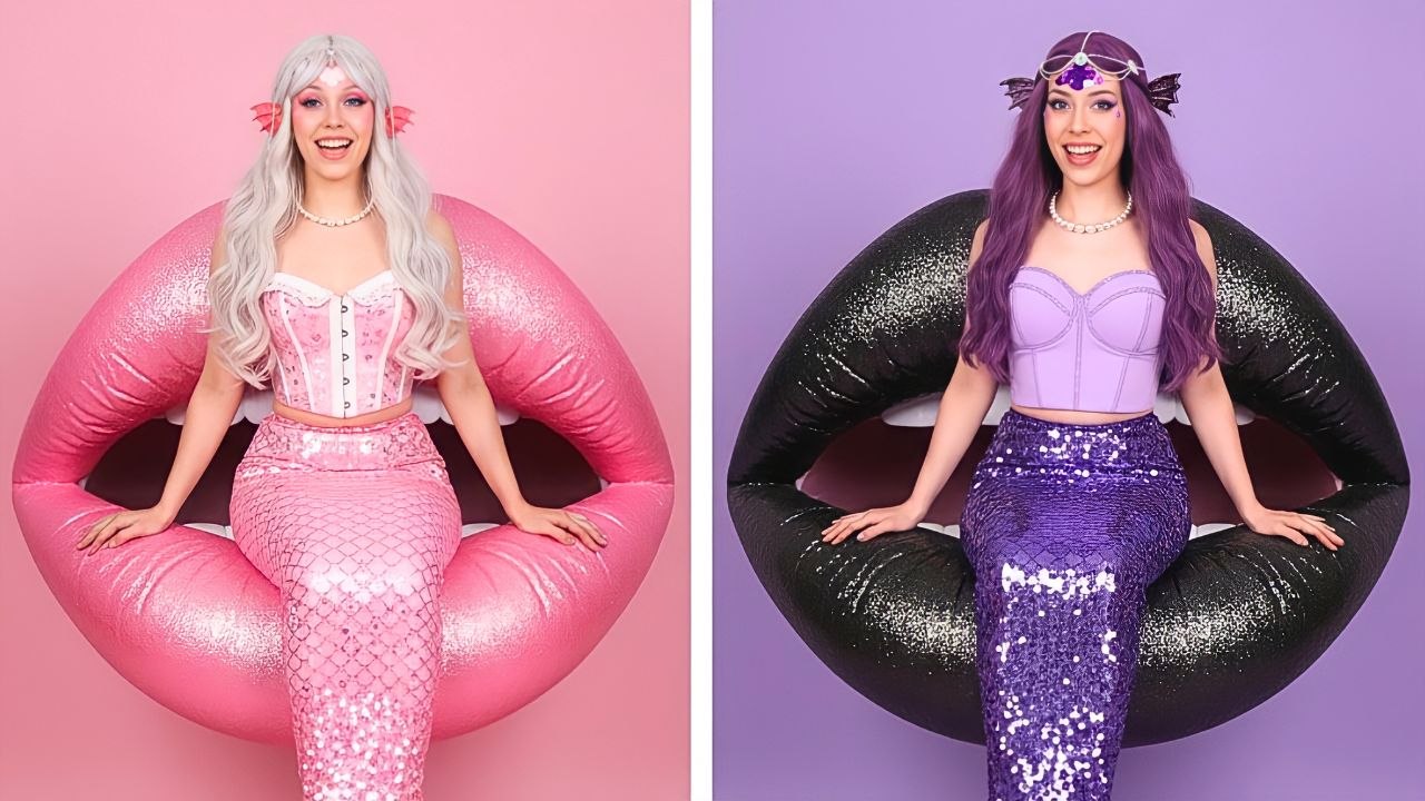 SIRÈNE ROSE contre SIRÈNE NOIRE ✨ Transformation de Sirène Envoûtante