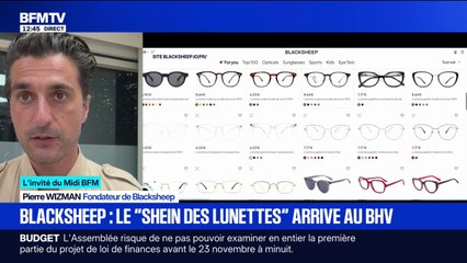 "Qu'est-ce qui justifie qu'en France on puisse payer une paire de lunettes 450 euros ? Rien", estime Pierre Wizman, fondateur de Blacksheep, marque low-cost de lunettes