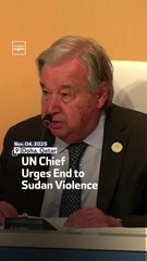 UN Chief Urges End To Sudan Violence